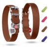 Long Lasting Leather Dog Collar for XSmall Dogs 8-11 inch Neck x 0.5 inch Wide