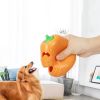 Interactive Dog Chew Toy Halloween Pumpkin Shaped, Treat-Dispensing Funnel Toy For All Breed Sizes