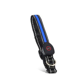 Blinking Flashing Pets Safety LED Adjustable Dog Collar (Type: Pet supplies, Color: Blue)